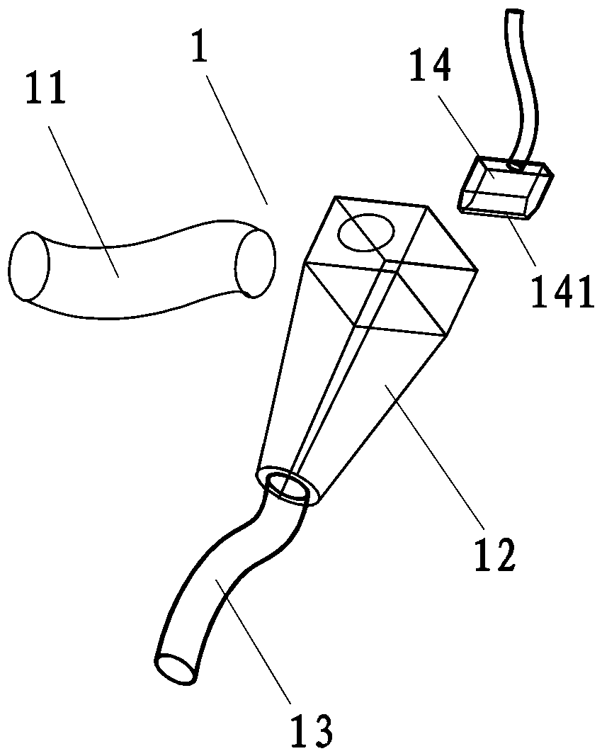 A continuous laser cutting device with dust removal function