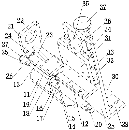 Encoder positioning adjusting device for roller conveyor