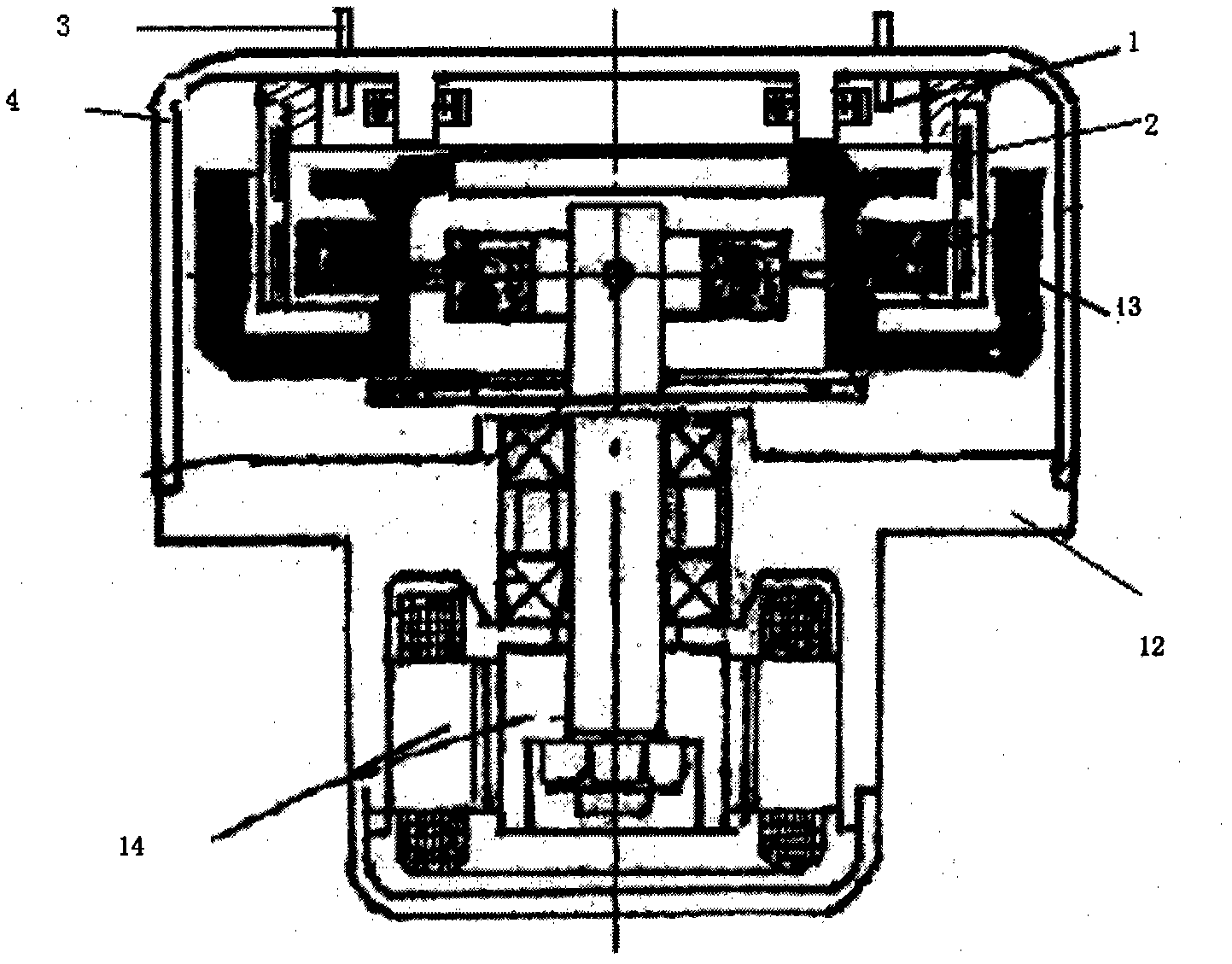 Upper end cover assembly of flexible strapdown gyroscope