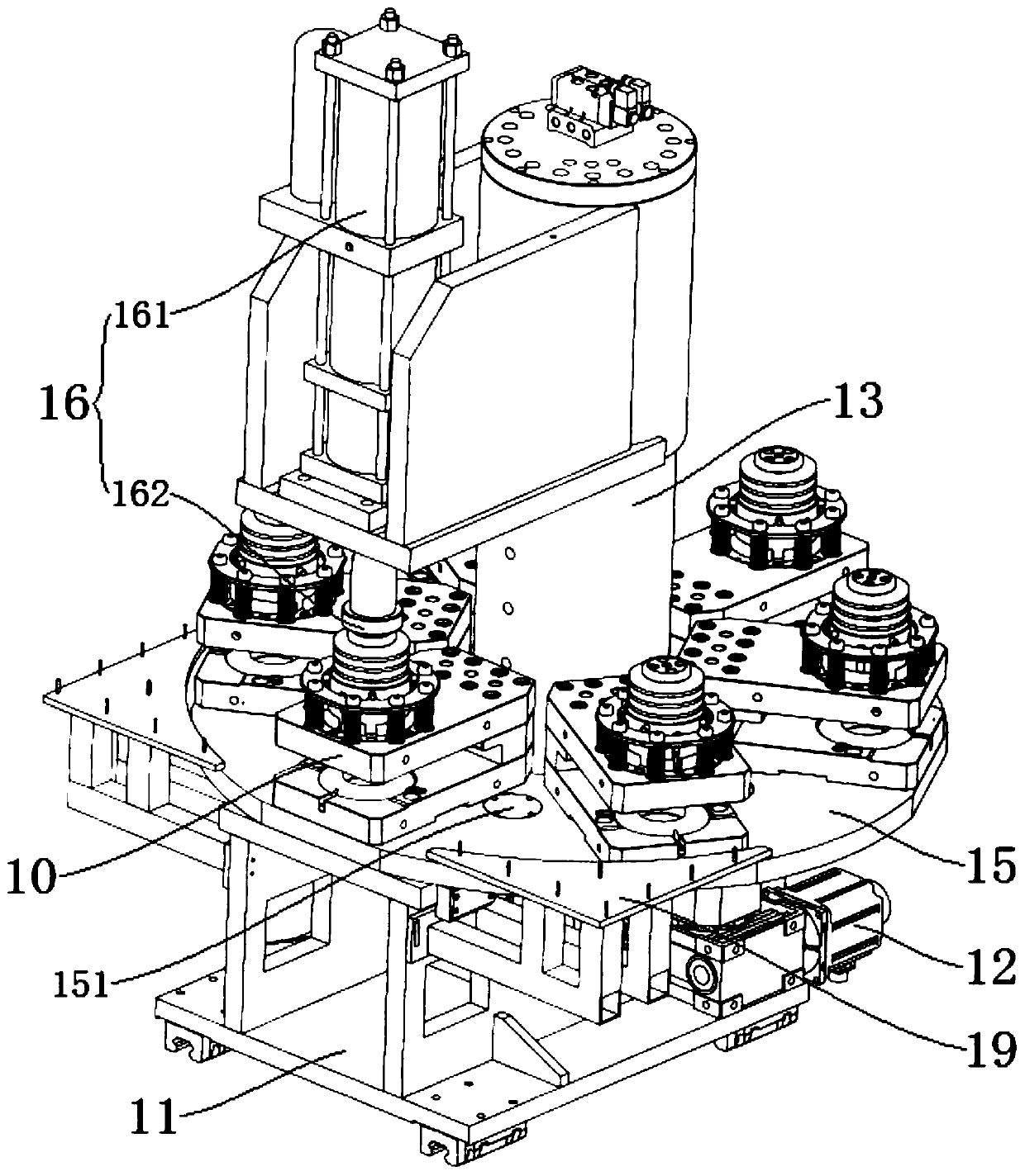 Multi-station door plate punching machine