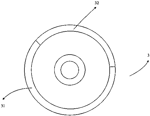 A fluorescent wheel and two-color laser light source