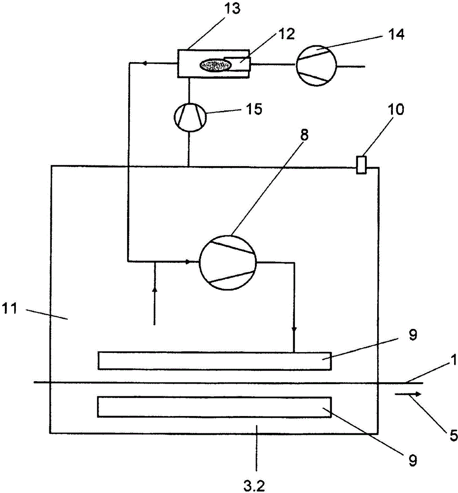 Method and system for impregnating and drying a continuous paper web