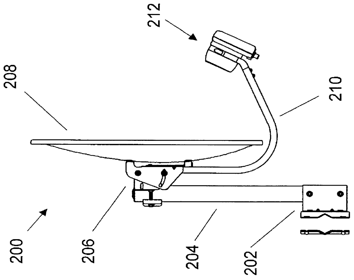 Dual elliptical corrugated feed horn for a receiving antenna