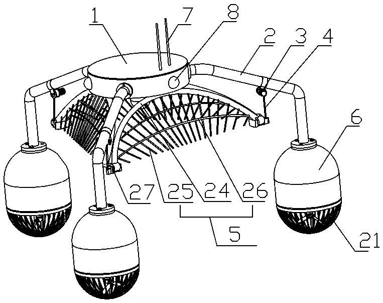 A multi-axis propulsion water search and rescue robot