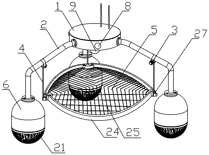 A multi-axis propulsion water search and rescue robot