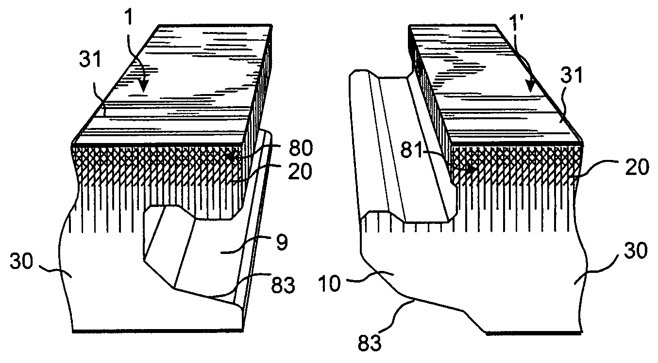 Floor panel with sealing means