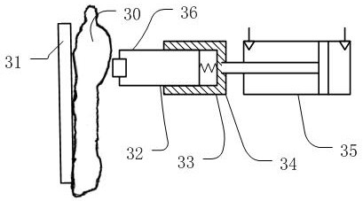 A kind of livestock carcass skin marking device, system and marking method