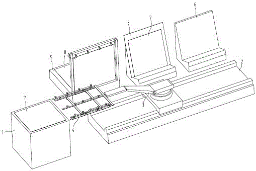 A packaging equipment suitable for high-generation liquid crystal glass substrates