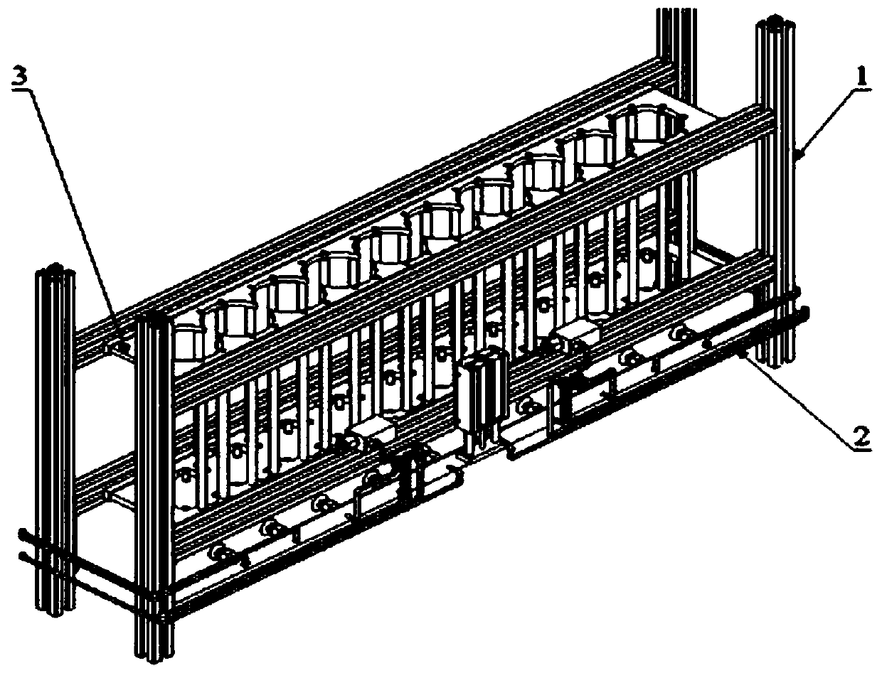 Basin fetching and separating mechanism for full-automatic transplanter for potted flower plug seedlings