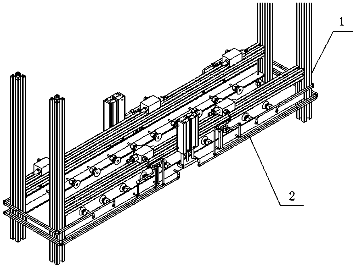 Basin fetching and separating mechanism for full-automatic transplanter for potted flower plug seedlings