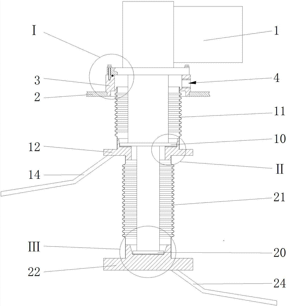 Refrigerating machine jacket structure for superconduction magnet and installation and disassembly method of refrigerating machine jacket structure