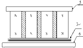 Electromagnetic ultrasonic detection probe