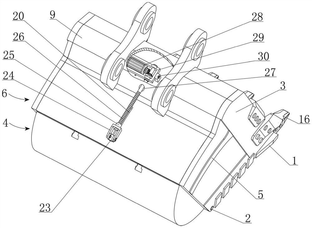 Excavator bucket for constructional engineering