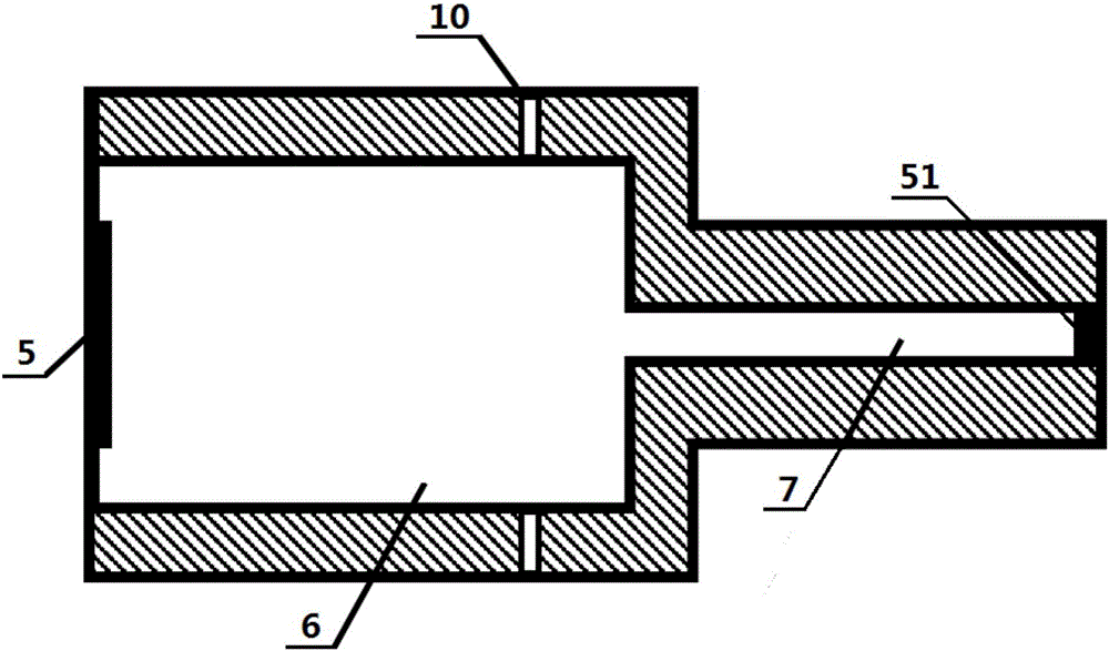 Photoacoustic spectrum gas detection device and system based on fiber Bragg grating