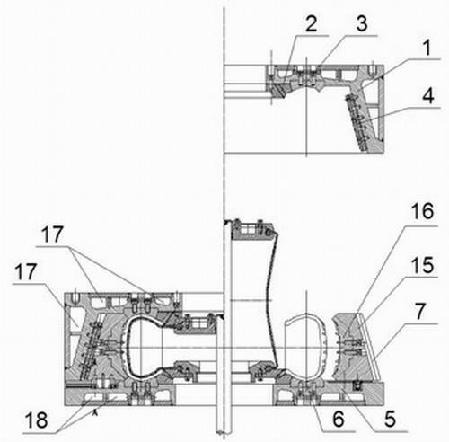 Energy-saving unpowered lower opening type tyre vulcanizing segmented mold