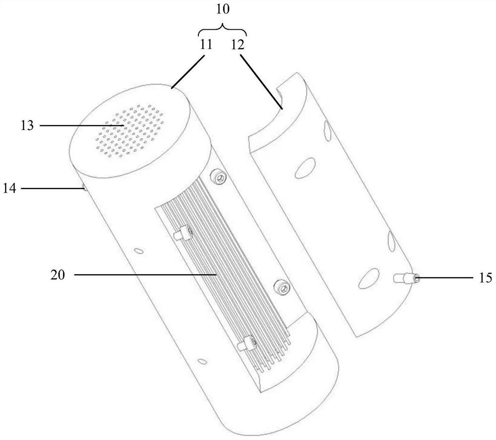 A device for continuous measurement of low-level radionuclides in liquid effluents