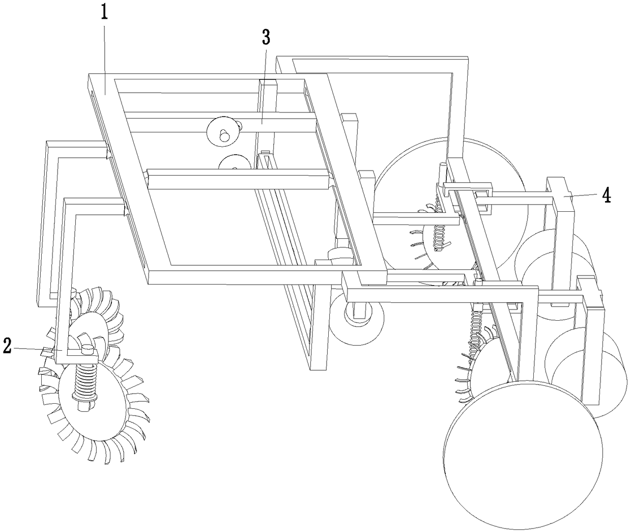 Mulching film laying device for agricultural cultivation and agricultural cultivation mulching film laying method