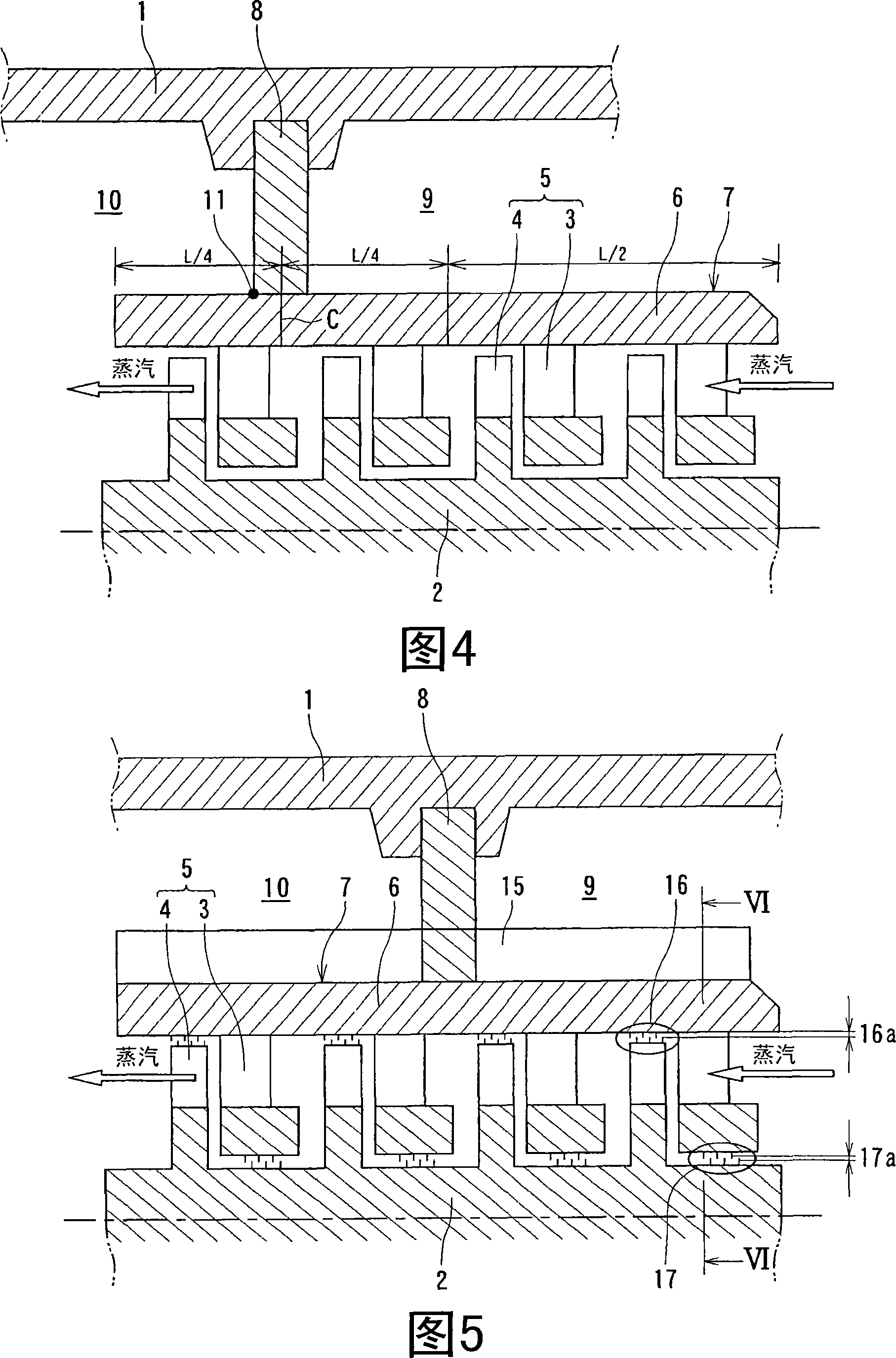 Turbine nozzle support device and steam turbine