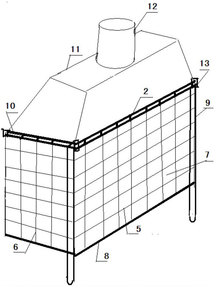 Adjustable telescopic dust collecting hood