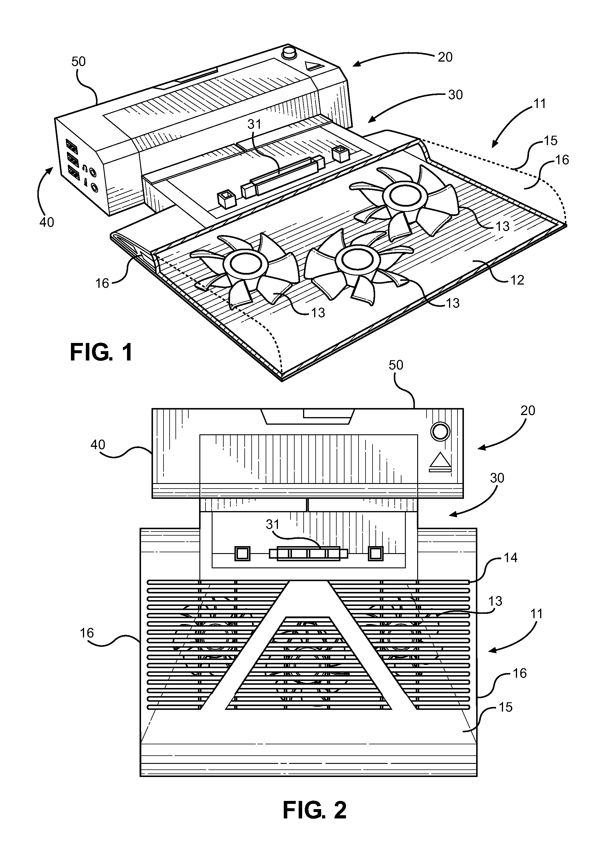 Laptop Computer Cooling and Docking Station