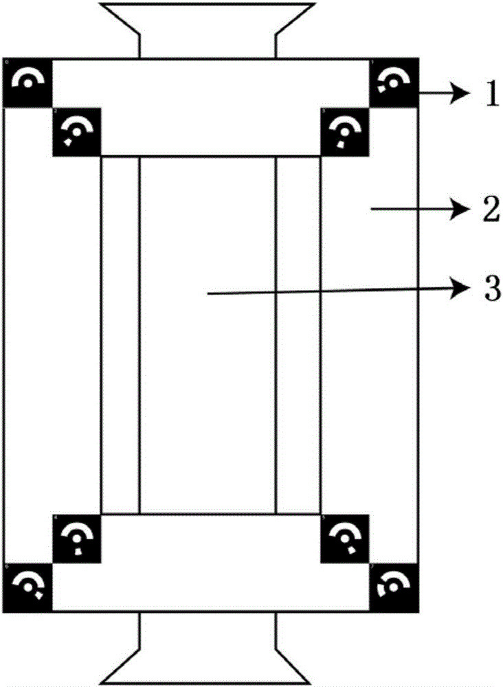 2 dimensional digital image related compensation method based on transformation of coordinates and 2 dimensional optical digital image related extensometer