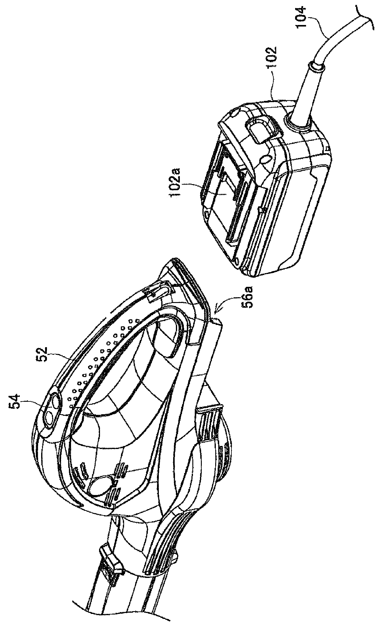 Electric power tool powered by battery pack and adapter therefor