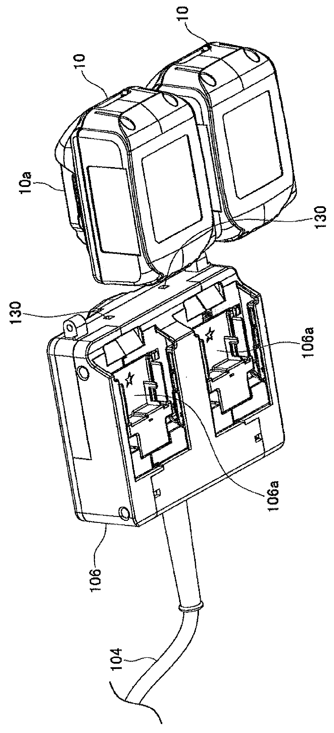 Electric power tool powered by battery pack and adapter therefor