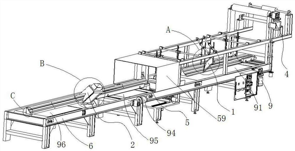 A line covering device and covering method thereof