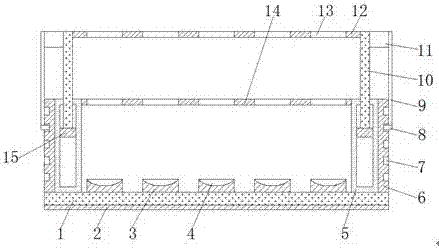 Test tube placing rack for chemical laboratory