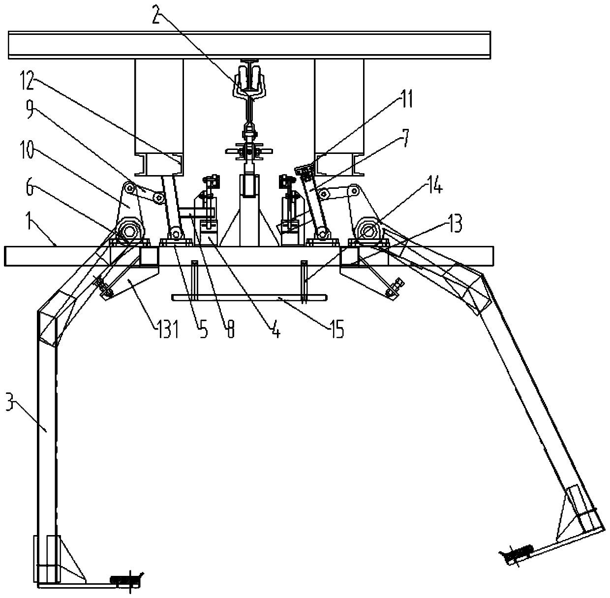 A self-opening body hanger