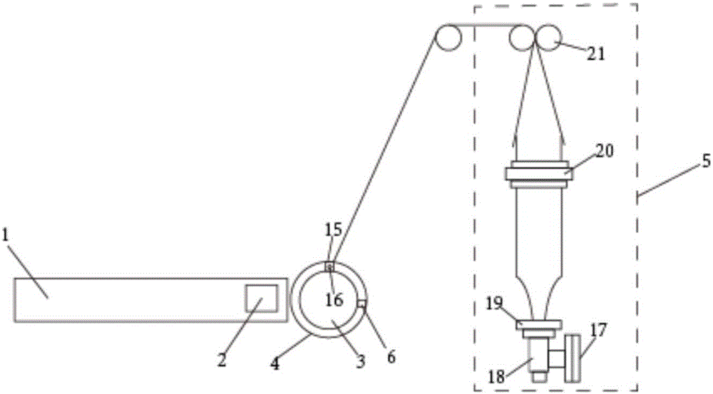 Welding electrode coating device