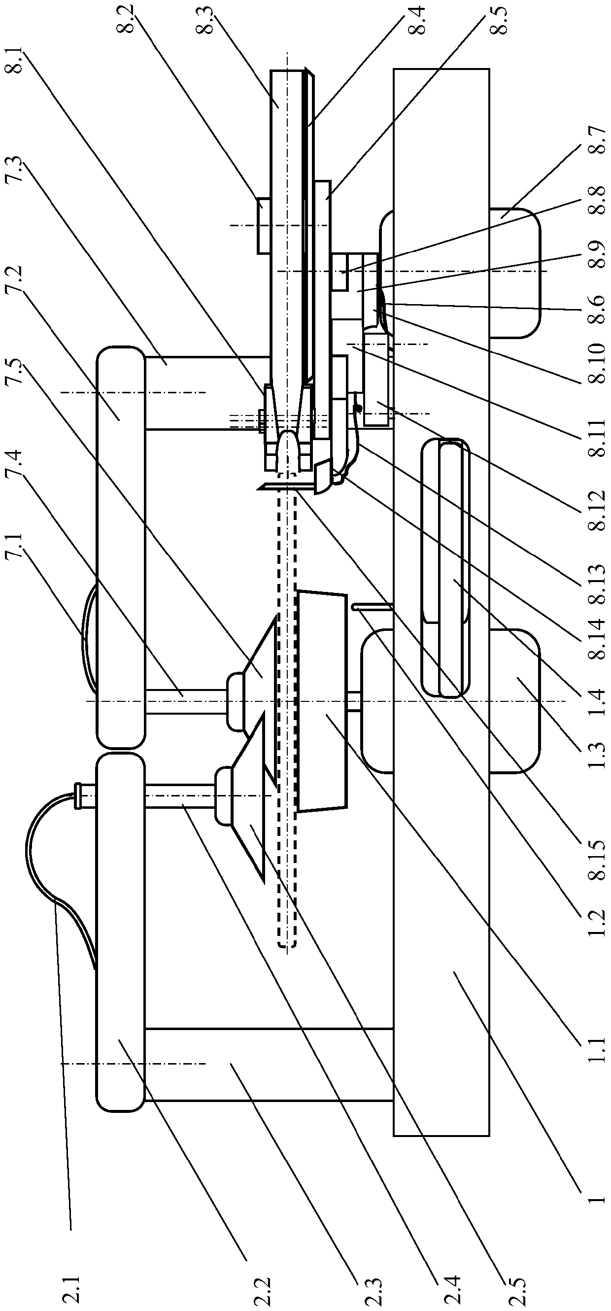 Feeding arm swing arm control system of plate-shaped workpiece edge covering device