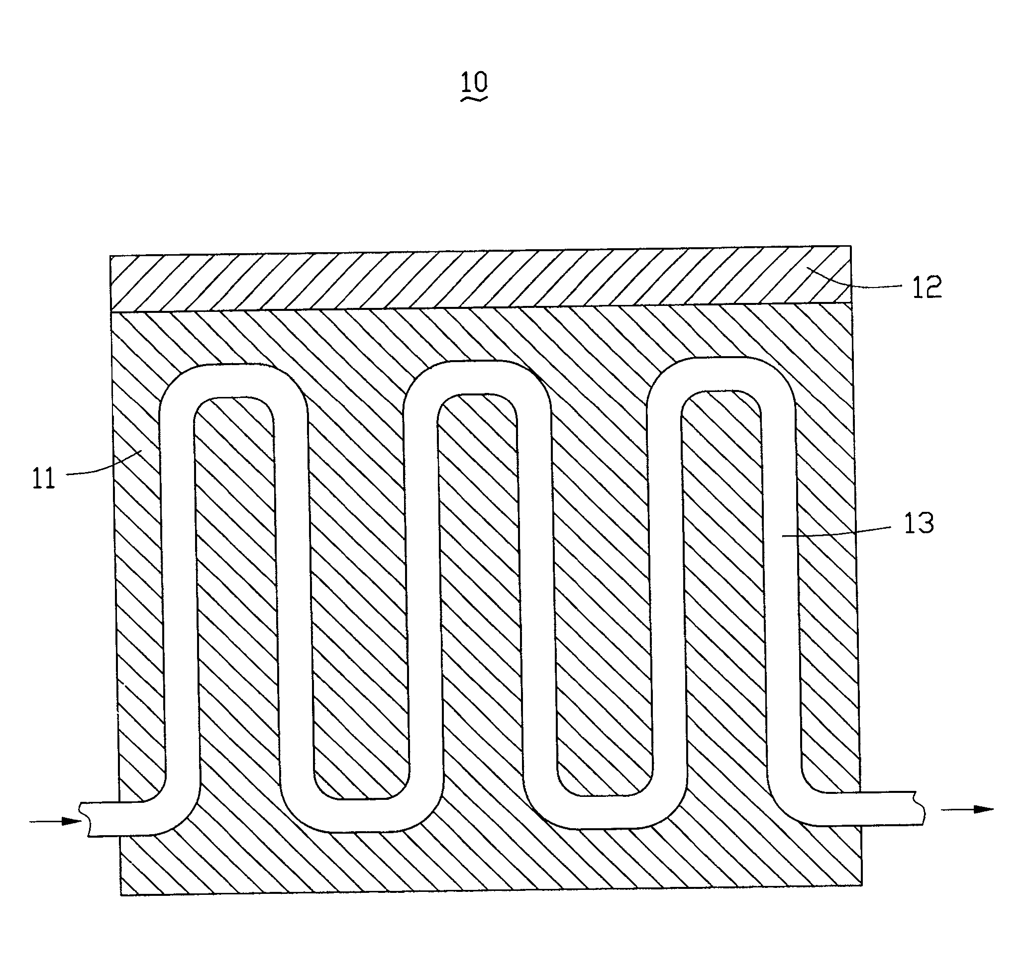 Cavity of moulded glass lens