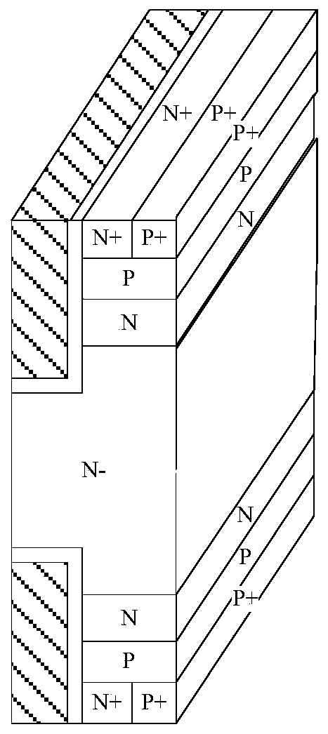 A bidirectional trench gate charge storage type igbt and its manufacturing method