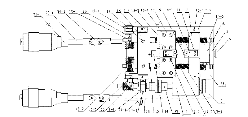 Trans-scale micro-nano scale in situ tension compression mechanical property test platform