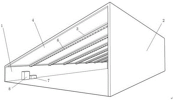 Sunlight room with selective transmission photovoltaic film for plant light supplementing