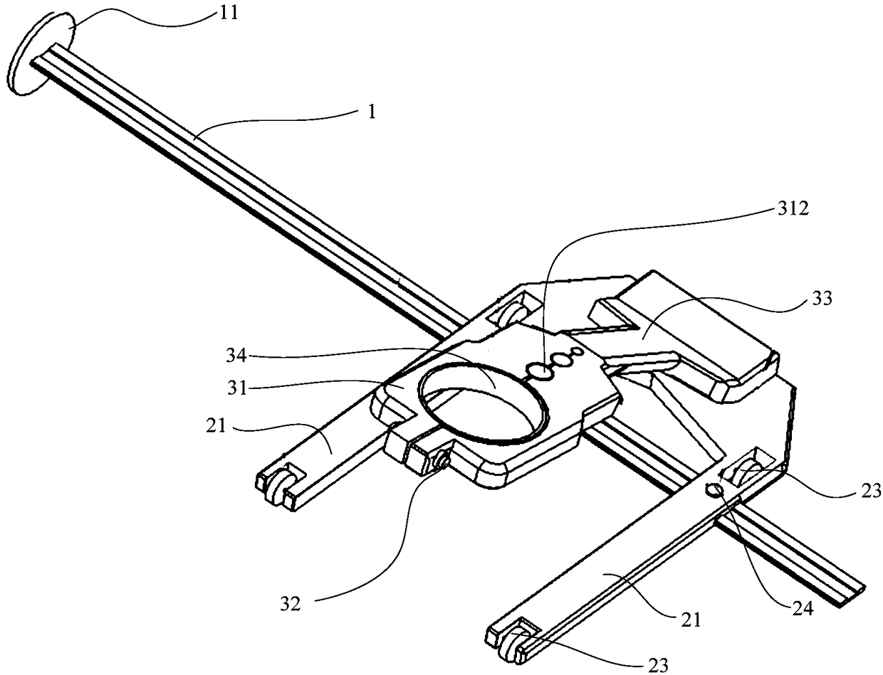 Clamping device for line drawing and grinding tools