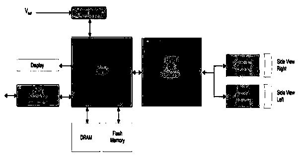 Vision-based large vehicle dead zone monitoring device