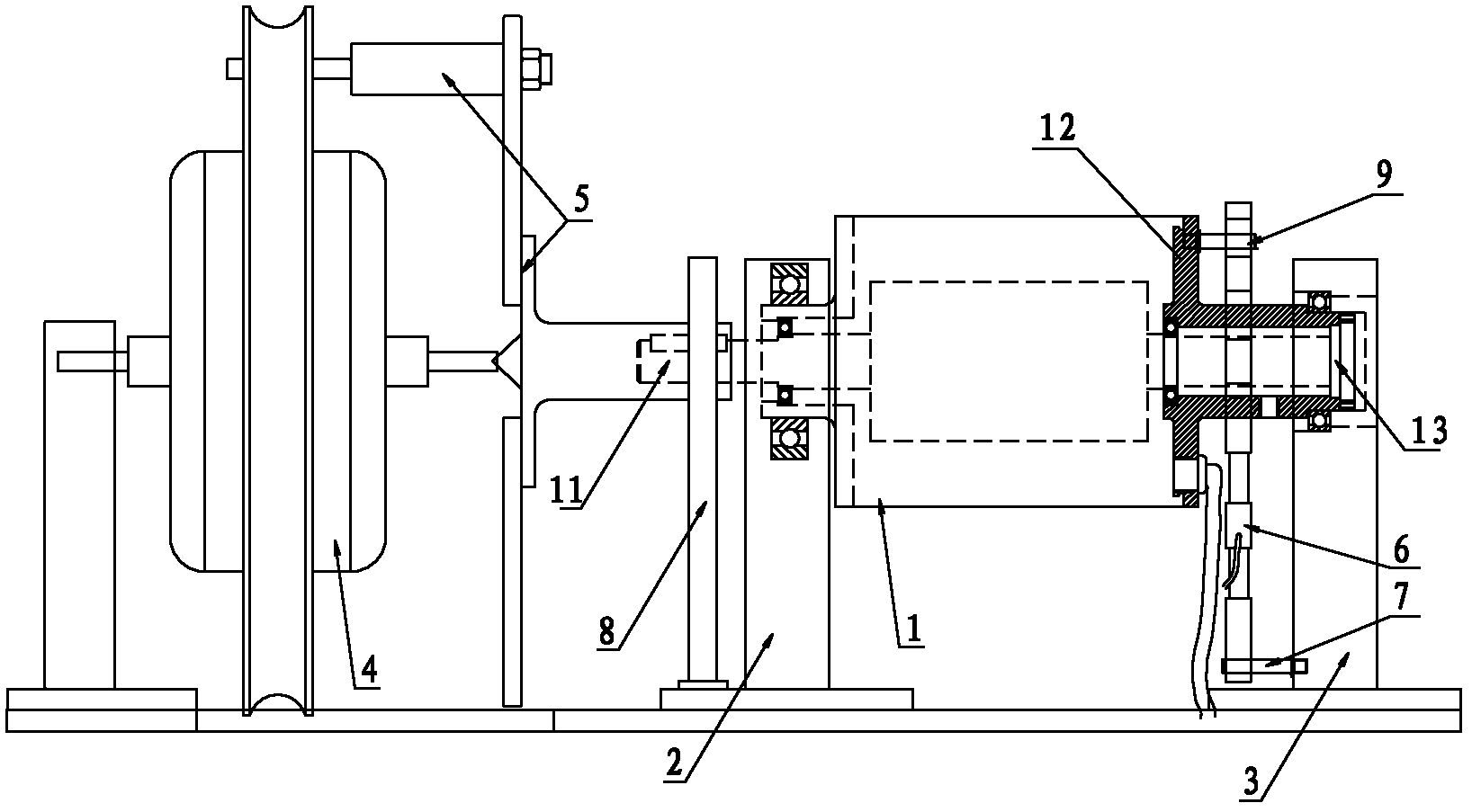 Wide voltage energy-saving type permanent magnet motor power measuring system