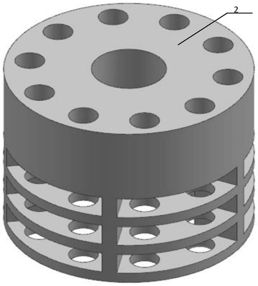 A device for sequentially introducing batch test pieces into a two-box thermal shock test box