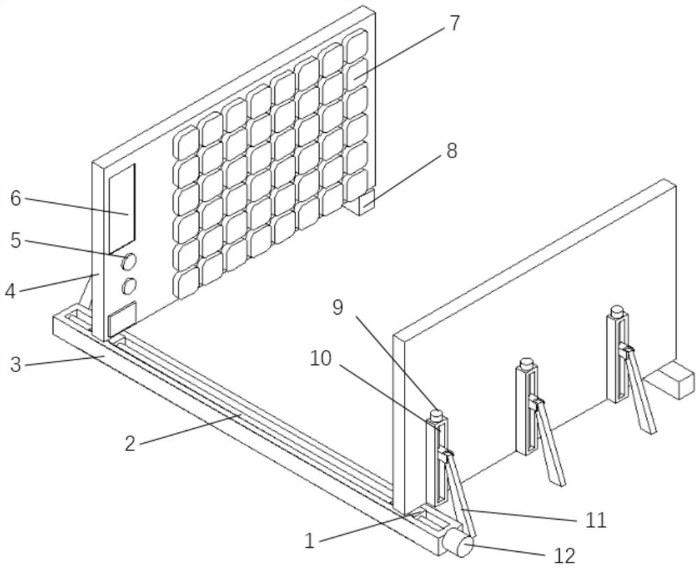 A comprehensive physical fitness testing device and method for college students' sports