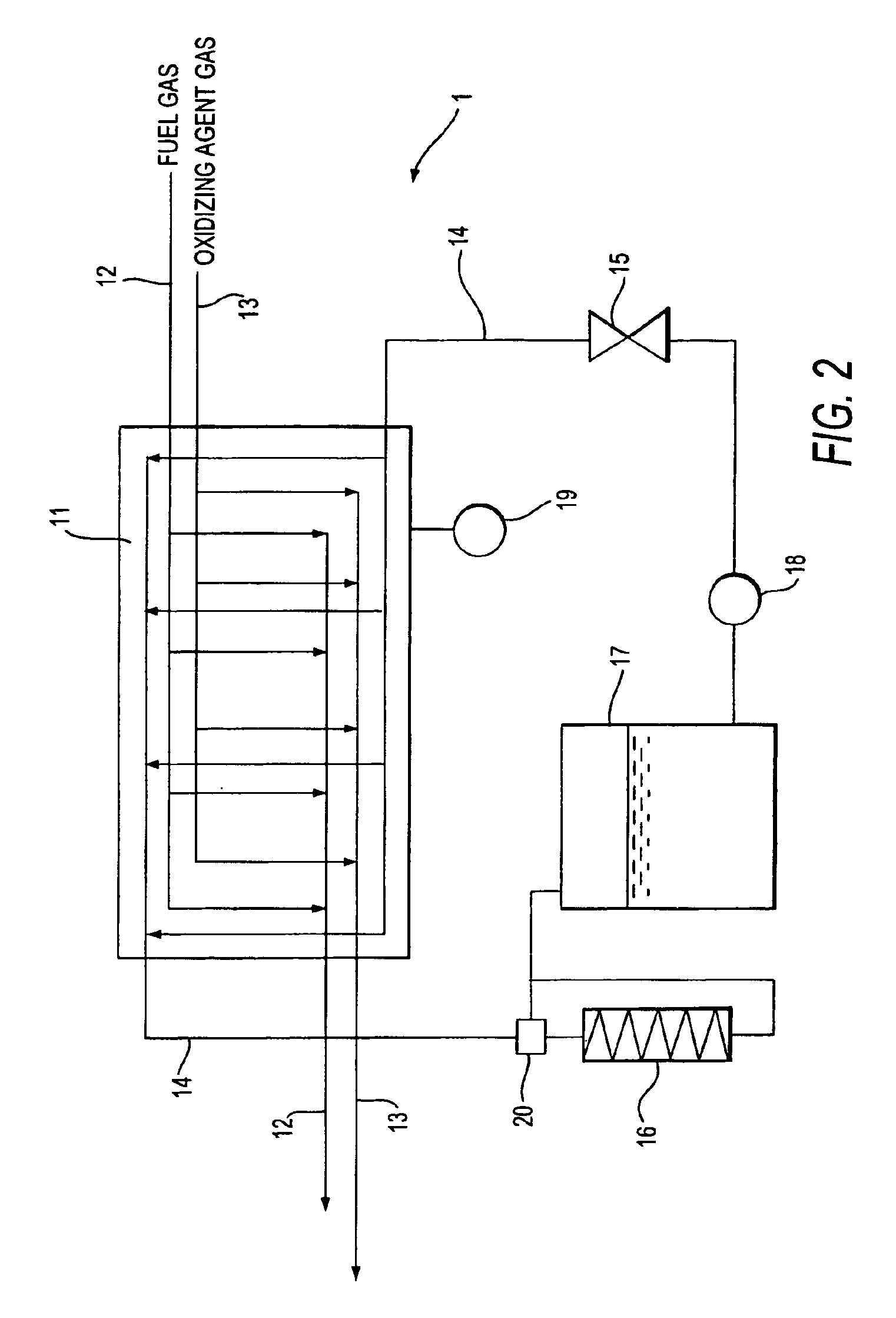 Fuel cell system and method of stopping the system