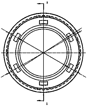 Combined gear ring manufacturing method of hybrid new energy vehicle transmission