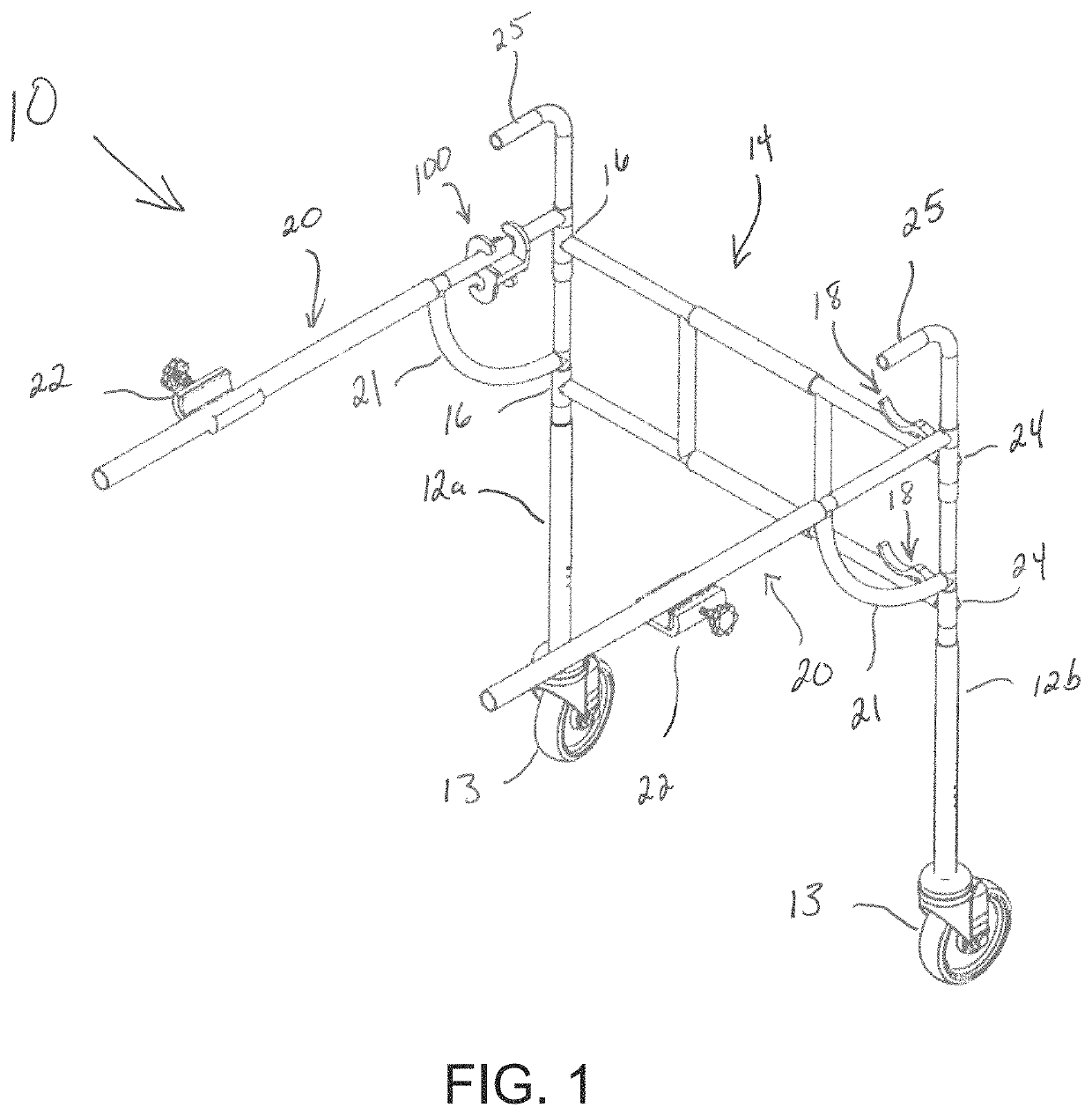 Walker attachment for wheelchairs