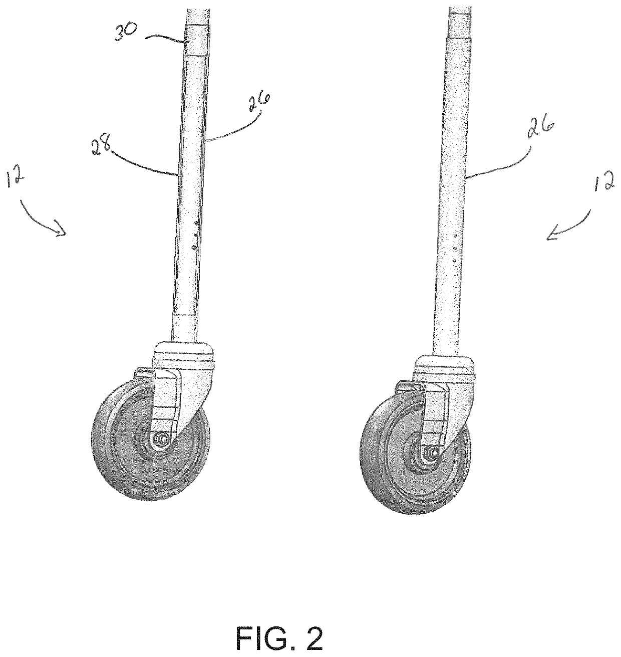 Walker attachment for wheelchairs