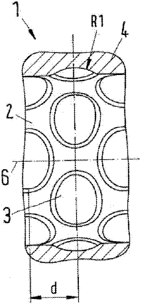 Flow- optimized fluid line