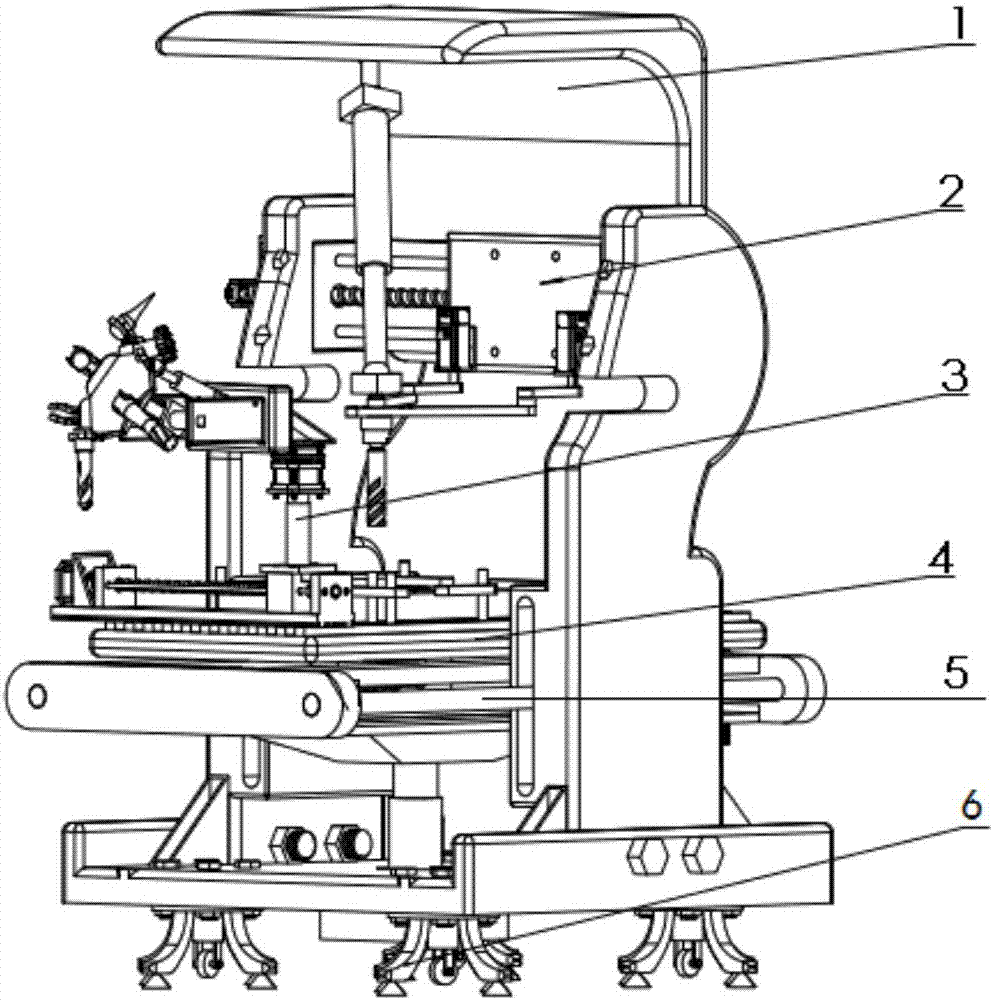 A Vertical Machining Center with Composite Link Mechanism