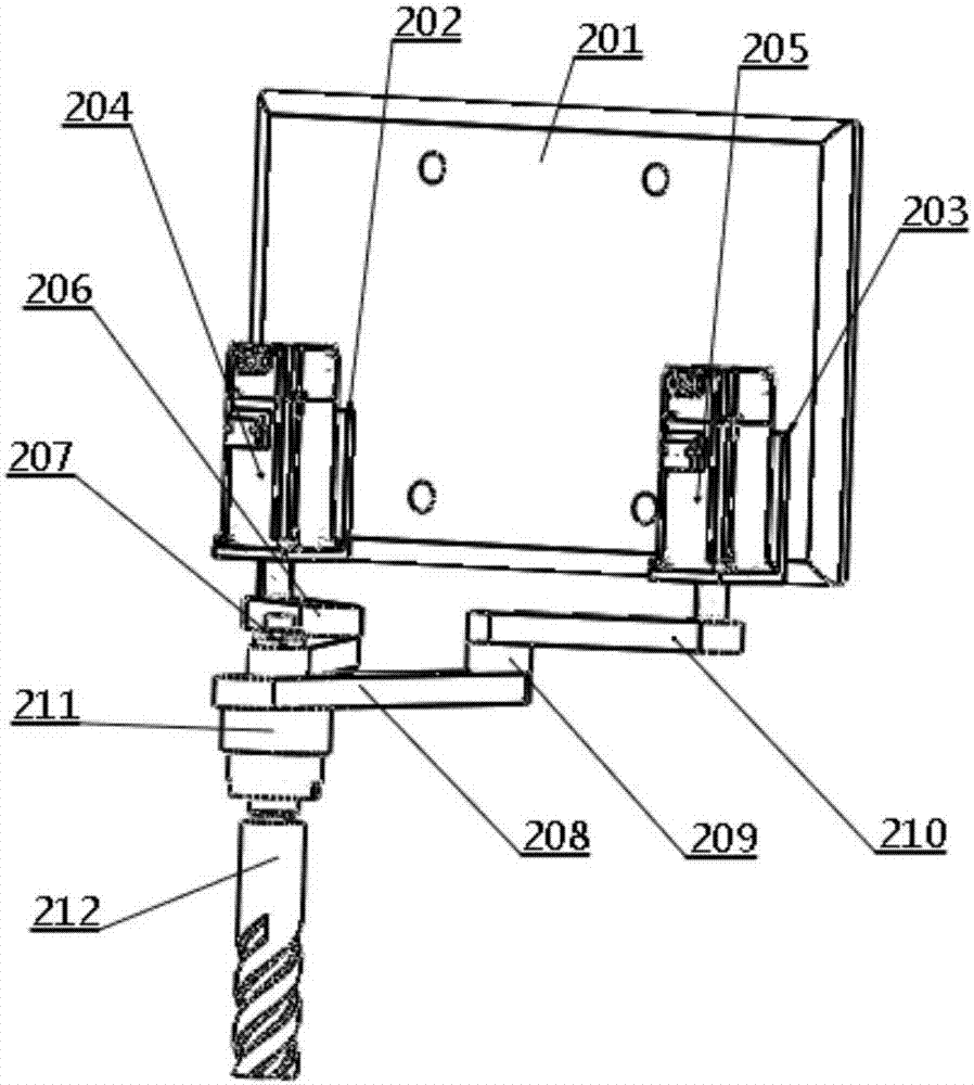 A Vertical Machining Center with Composite Link Mechanism