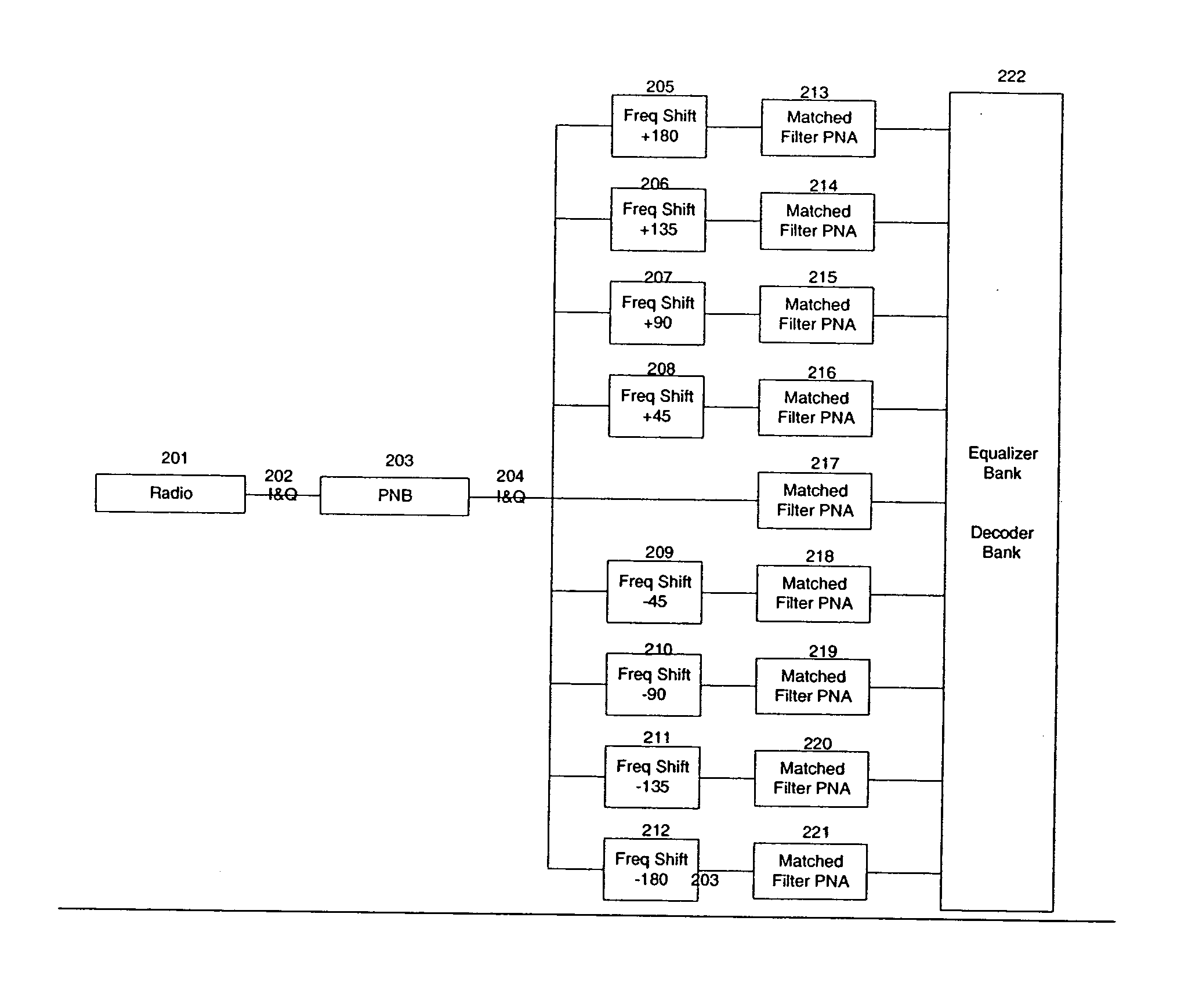 Equalizer with decision feedback frequency tracking and bit decoding for spread spectrum communications