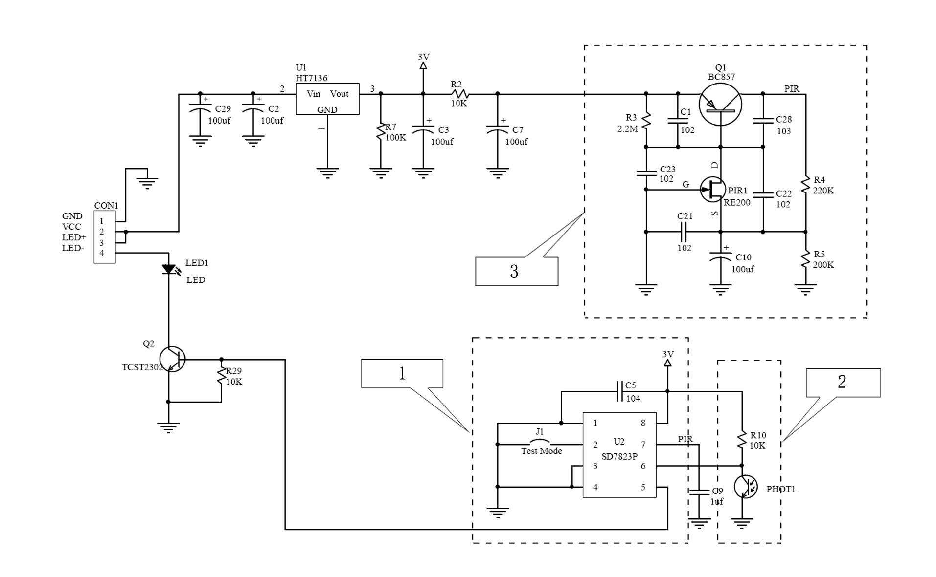 Light-control lamp and control method thereof